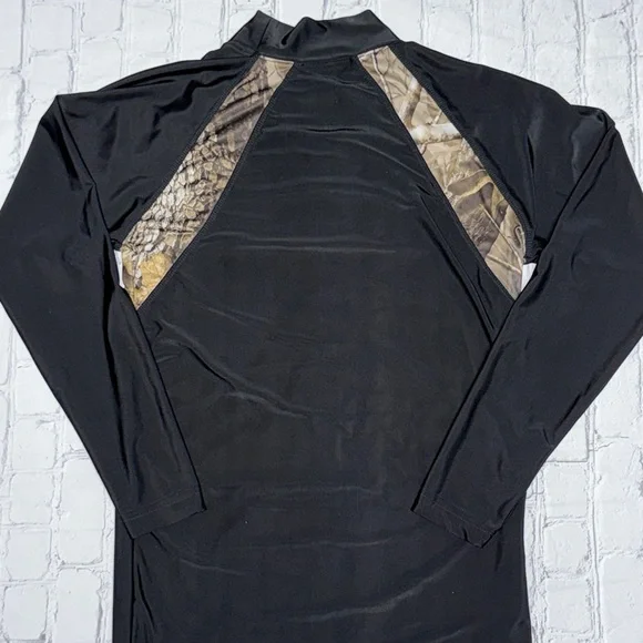Outfitters Ridge DriFit Camo and Black Activewear Top - Picture 3 of 3